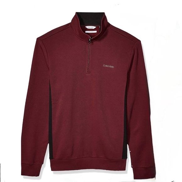 Calvin Klein Other - Calvin Klein Burgundy 1/4 Zip Pullover Sweater